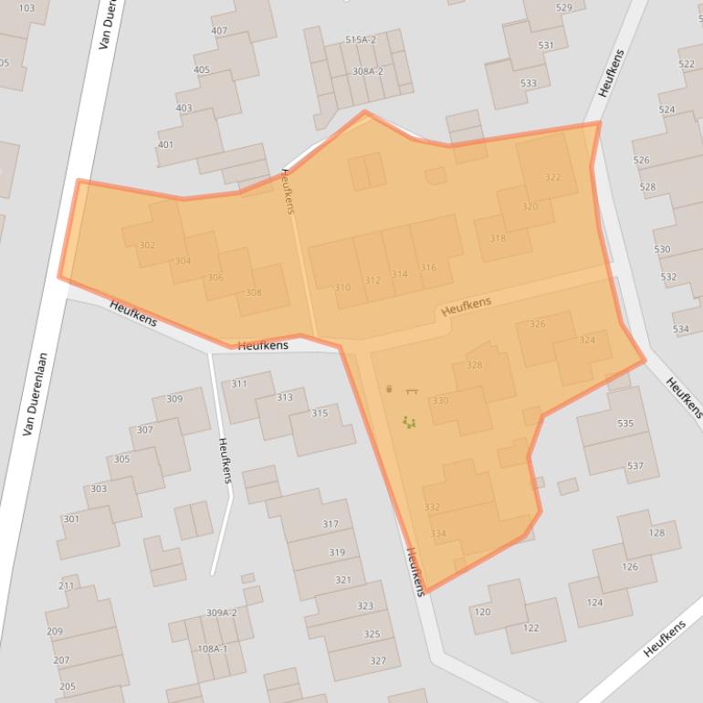 Kaart van postcodegebied 5403LR.
