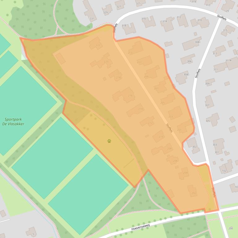 Kaart van postcodegebied 5403NE.