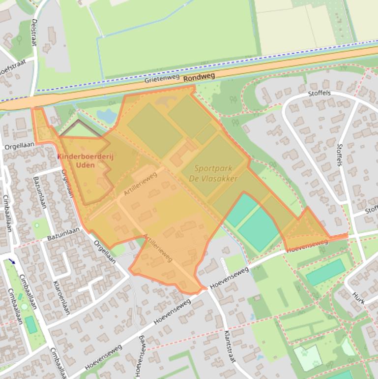 Kaart van postcodegebied 5403PB.