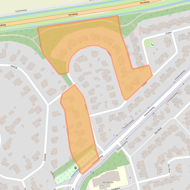 Kaart van postcodegebied 5403PH.