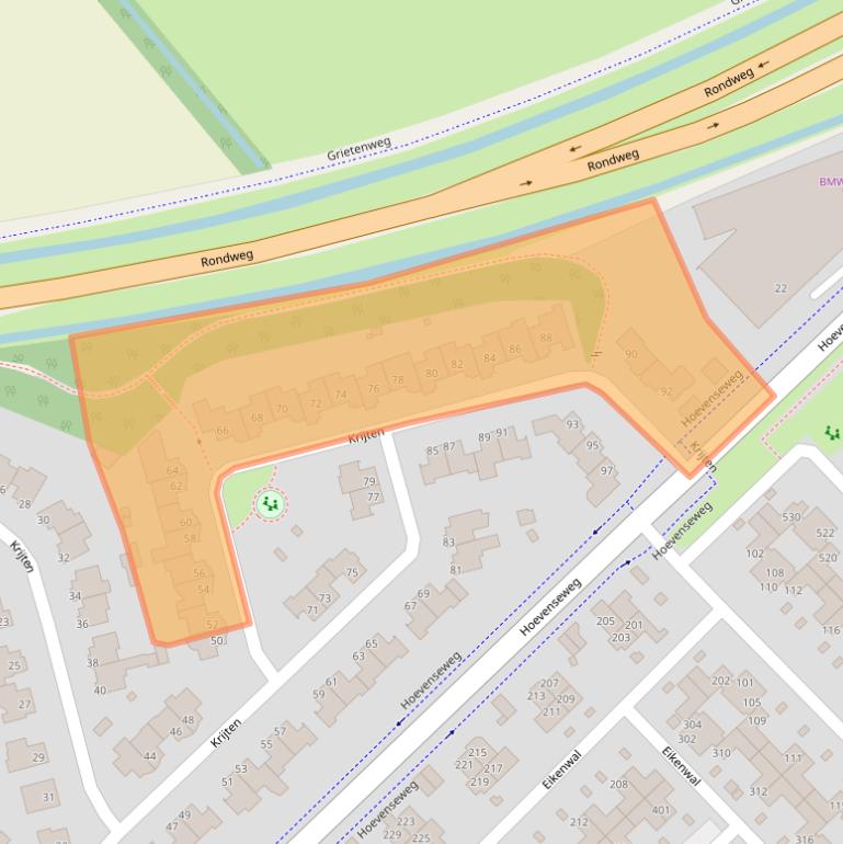 Kaart van postcodegebied 5403PL.