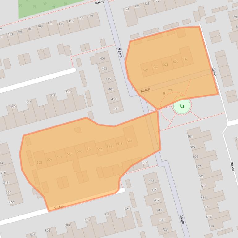 Kaart van postcodegebied 5403TN.