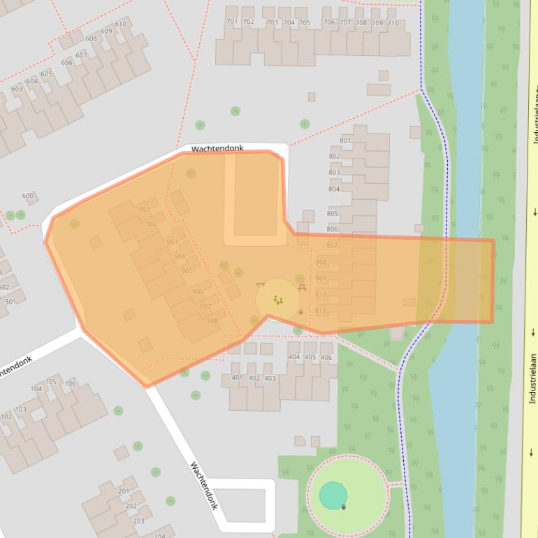 Kaart van postcodegebied 5403VD.