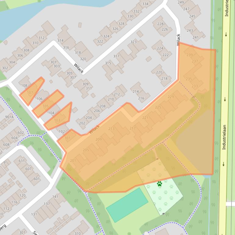 Kaart van postcodegebied 5403VS.