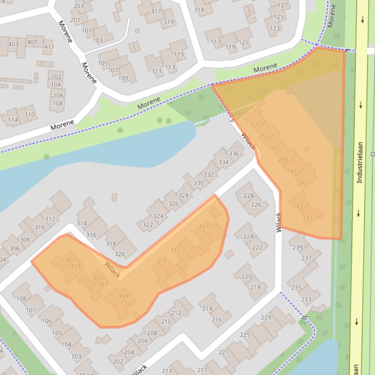 Kaart van postcodegebied 5403VT.