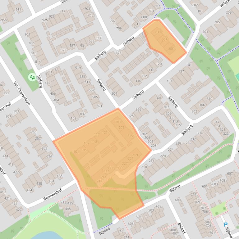 Kaart van postcodegebied 5403WB.