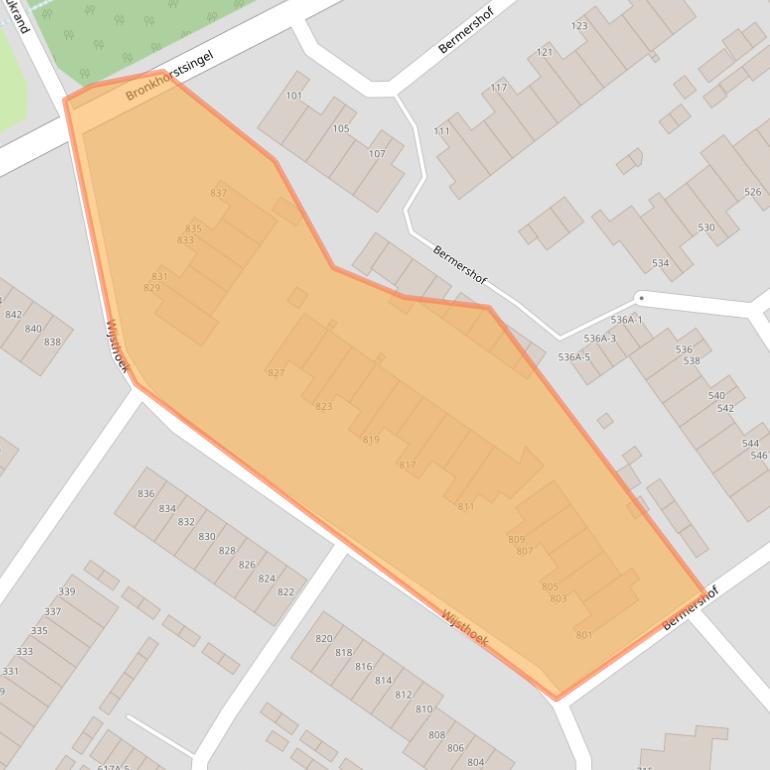 Kaart van postcodegebied 5403WP.