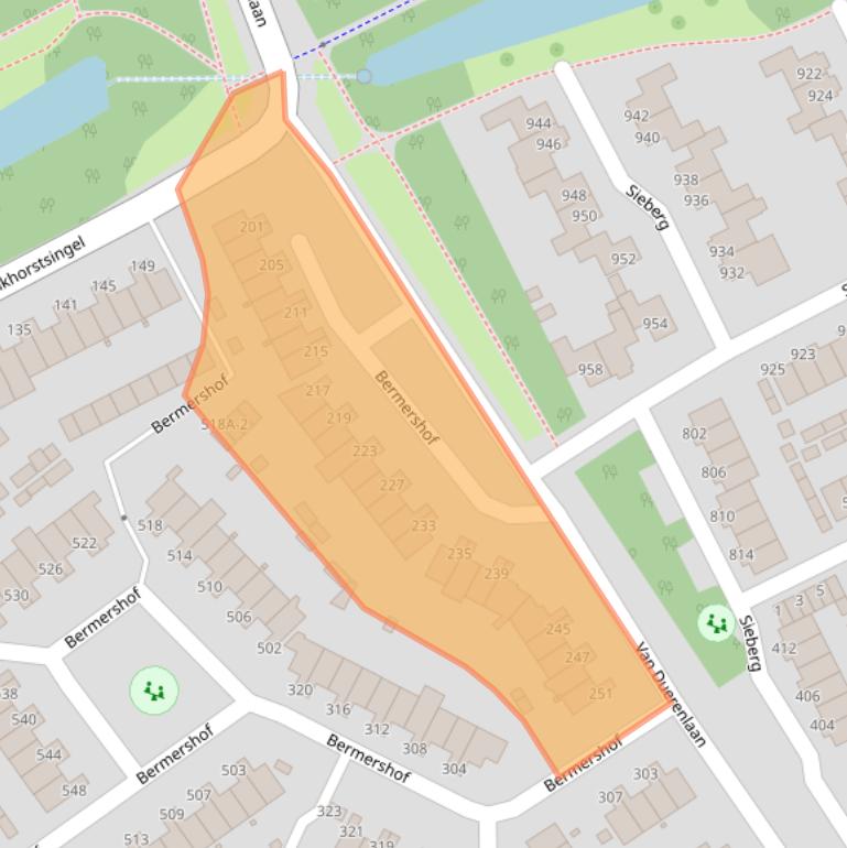 Kaart van postcodegebied 5403WS.