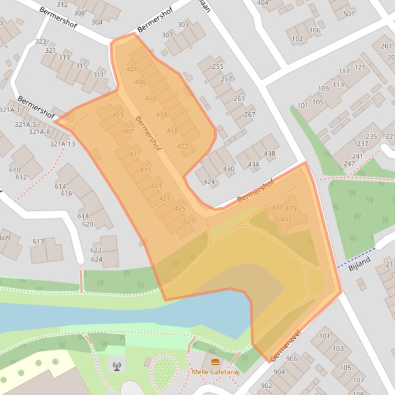 Kaart van postcodegebied 5403WX.