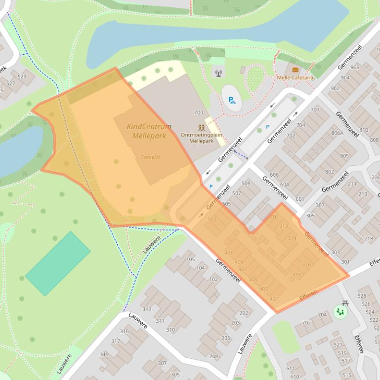 Kaart van postcodegebied 5403XC.