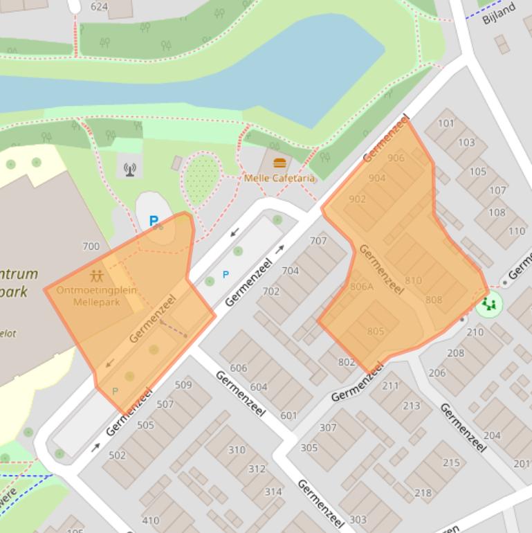 Kaart van postcodegebied 5403XE.