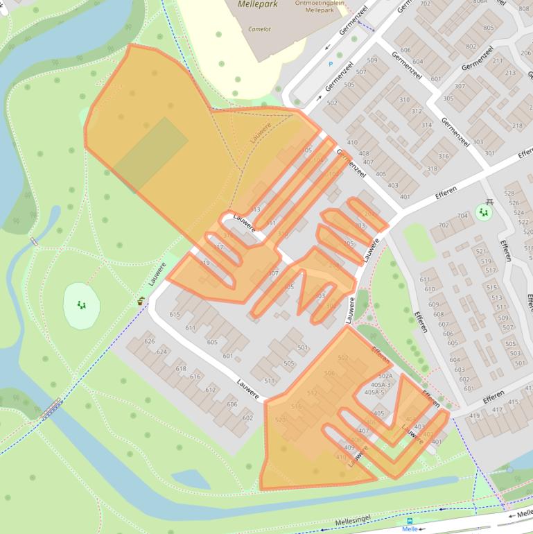 Kaart van postcodegebied 5403XK.