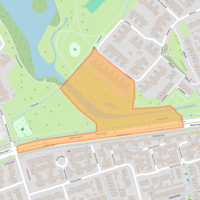 Kaart van postcodegebied 5403XL.