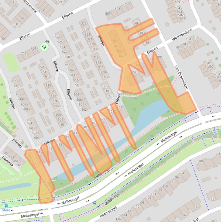 Kaart van postcodegebied 5403XN.