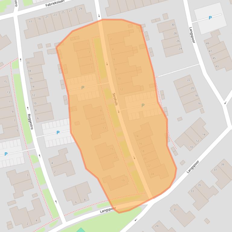 Kaart van postcodegebied 5404JG.