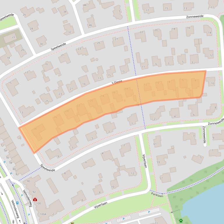 Kaart van postcodegebied 5404KB.