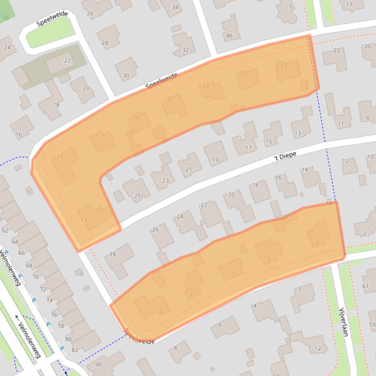 Kaart van postcodegebied 5404KC.