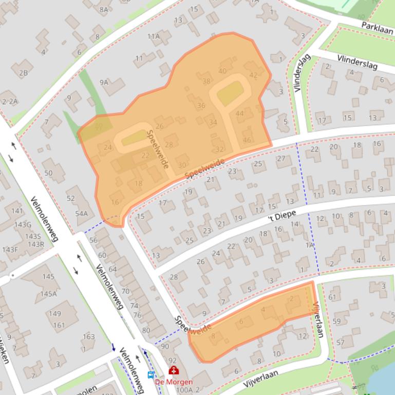 Kaart van postcodegebied 5404KD.