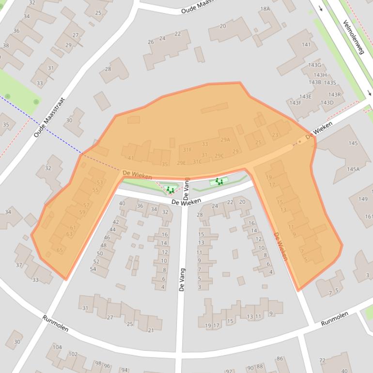 Kaart van postcodegebied 5404KM.