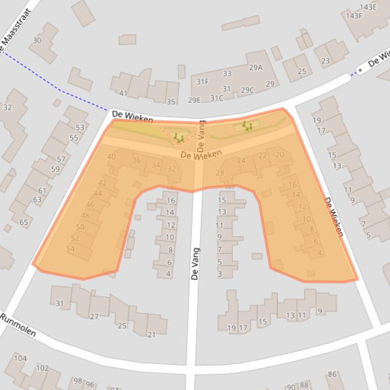 Kaart van postcodegebied 5404KN.