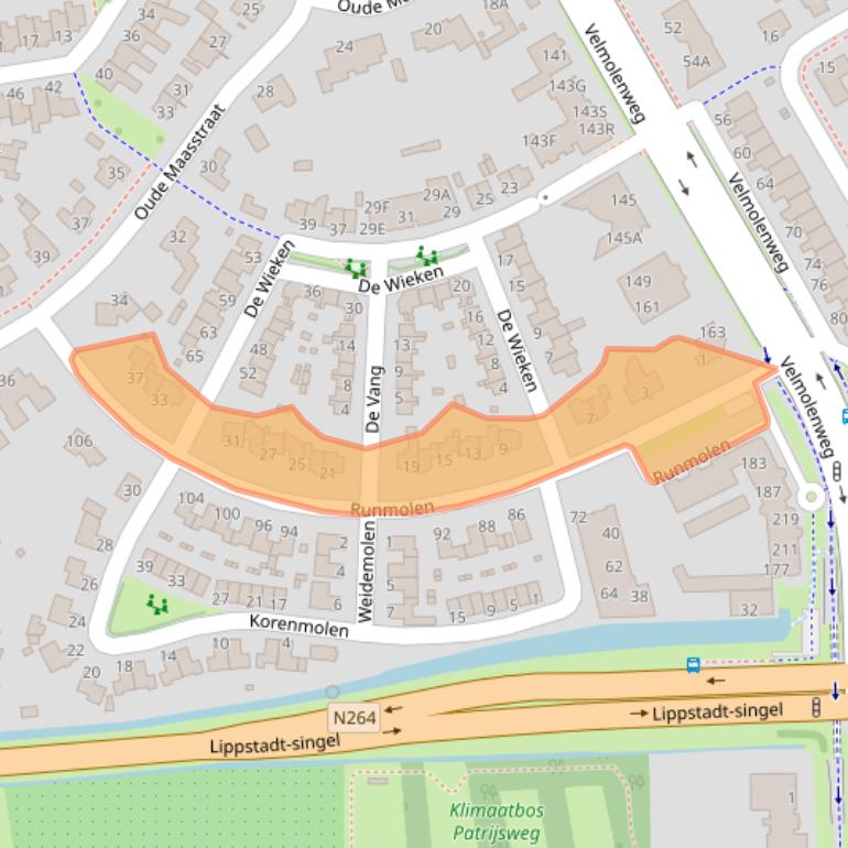 Kaart van postcodegebied 5404KP.