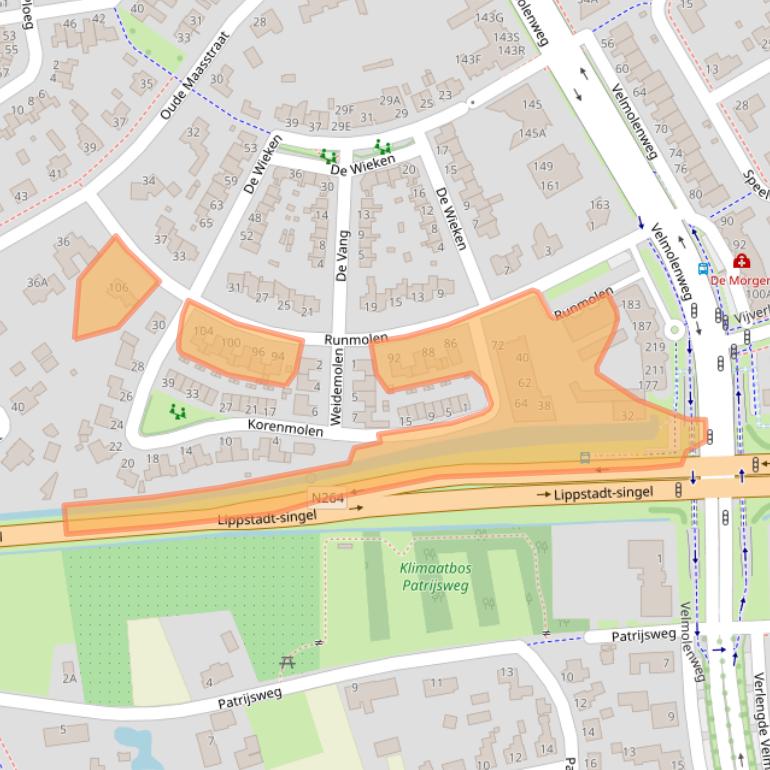 Kaart van postcodegebied 5404KT.