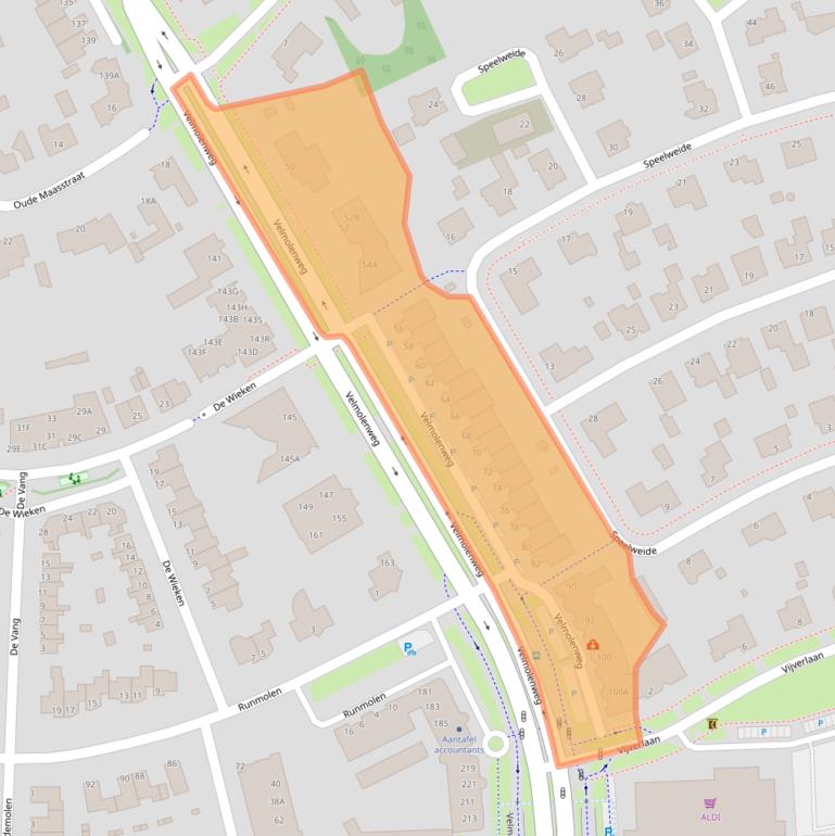 Kaart van postcodegebied 5404LD.