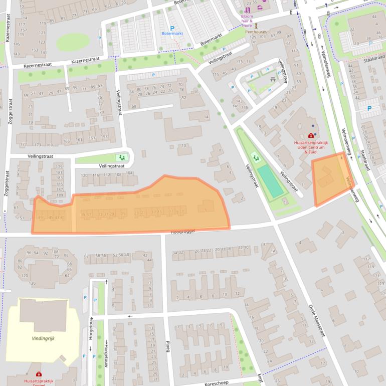 Kaart van postcodegebied 5404LM.