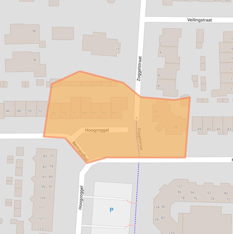 Kaart van postcodegebied 5404LN.