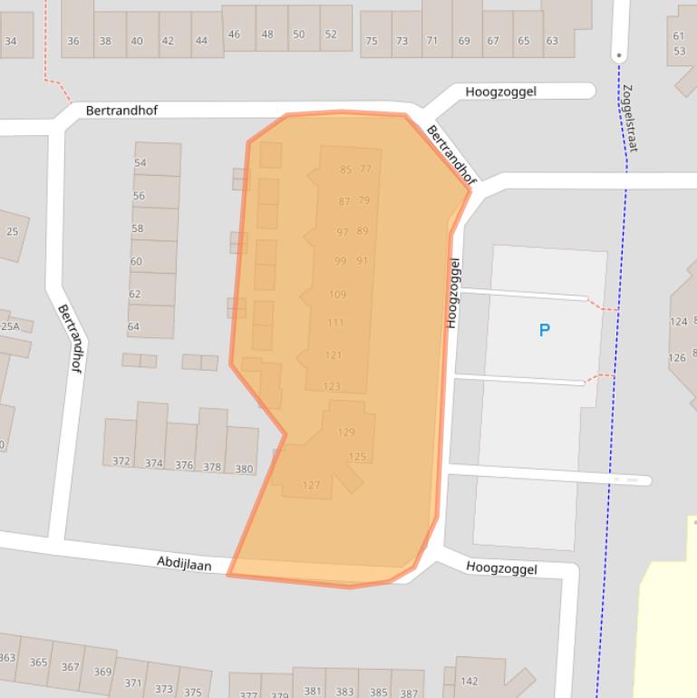 Kaart van postcodegebied 5404LP.