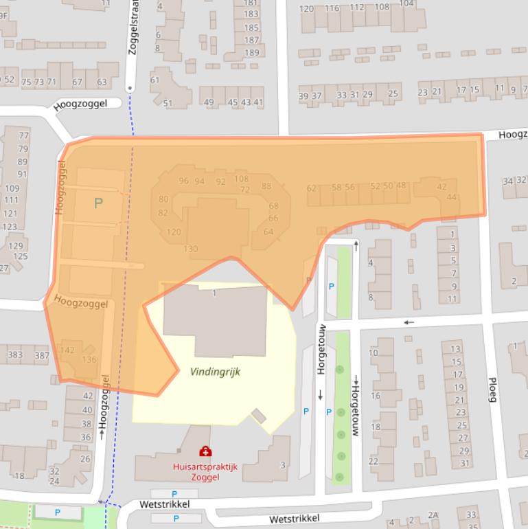 Kaart van postcodegebied 5404LS.