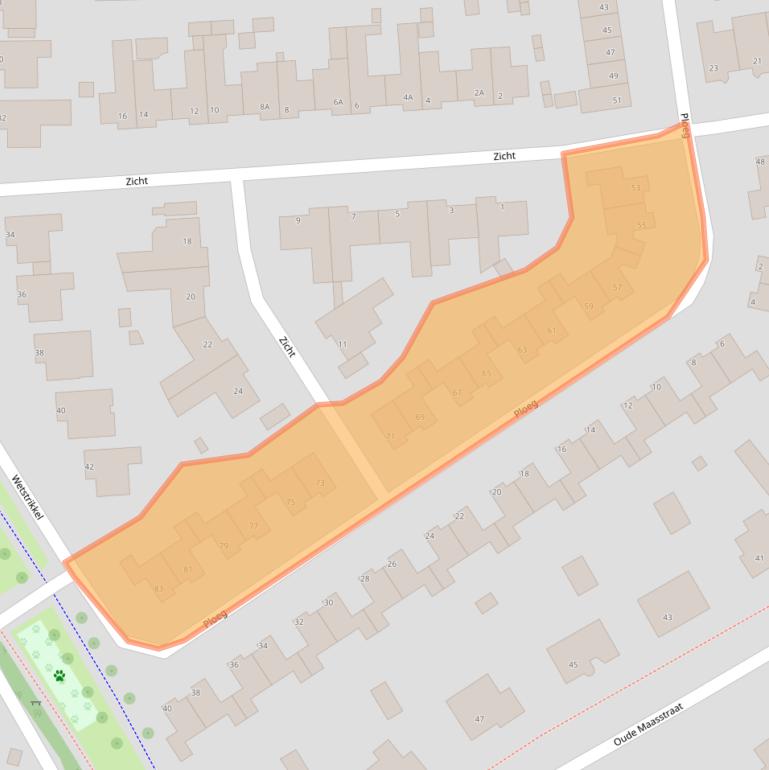 Kaart van postcodegebied 5404LX.