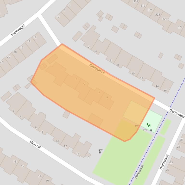 Kaart van postcodegebied 5404ME.