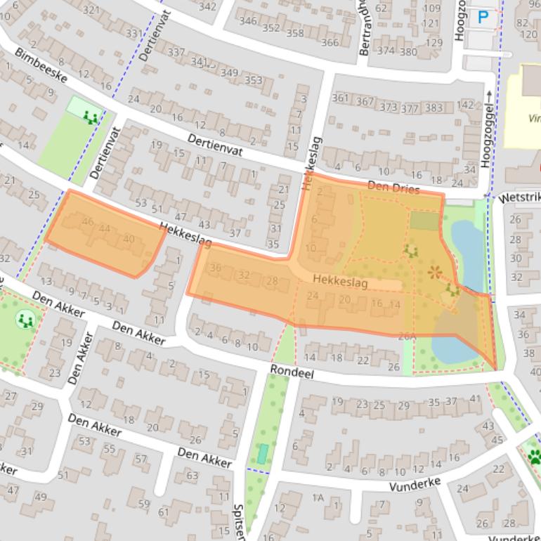 Kaart van postcodegebied 5404MN.