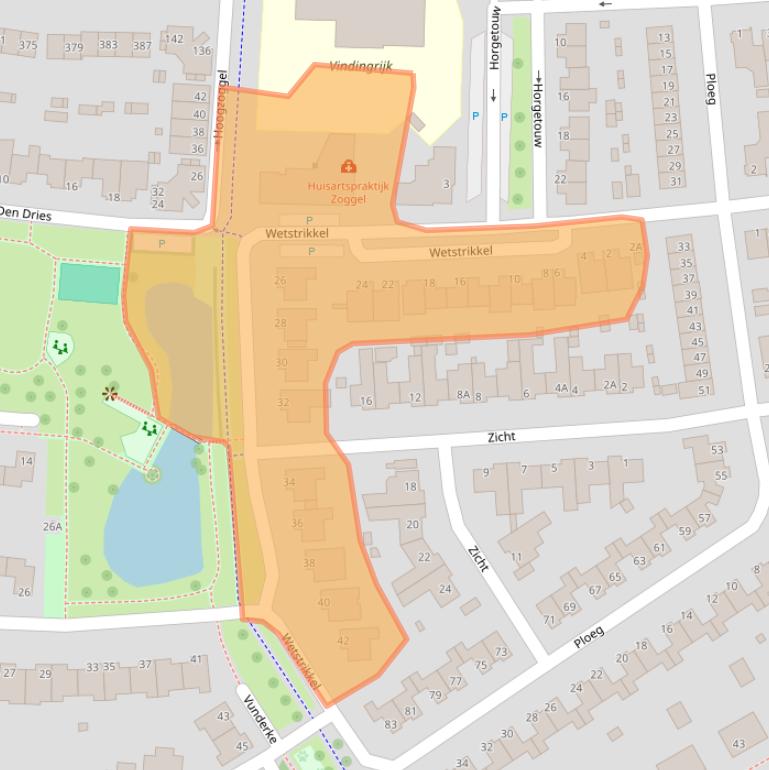 Kaart van postcodegebied 5404MP.