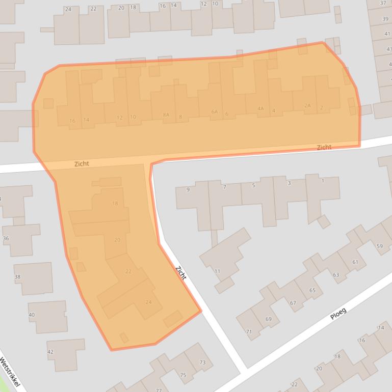 Kaart van postcodegebied 5404MT.