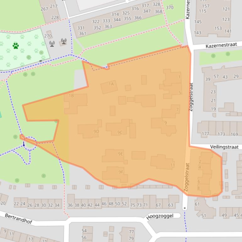 Kaart van postcodegebied 5404NC.