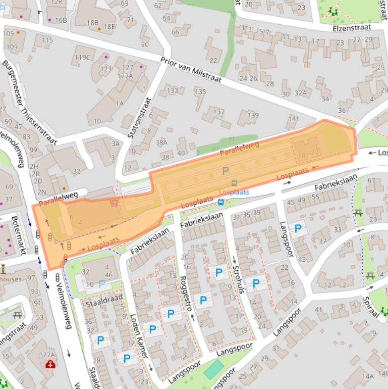 Kaart van postcodegebied 5404NJ.