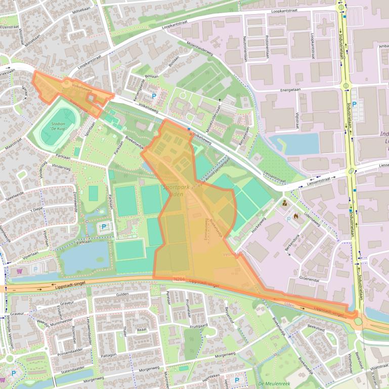 Kaart van postcodegebied 5404NK.