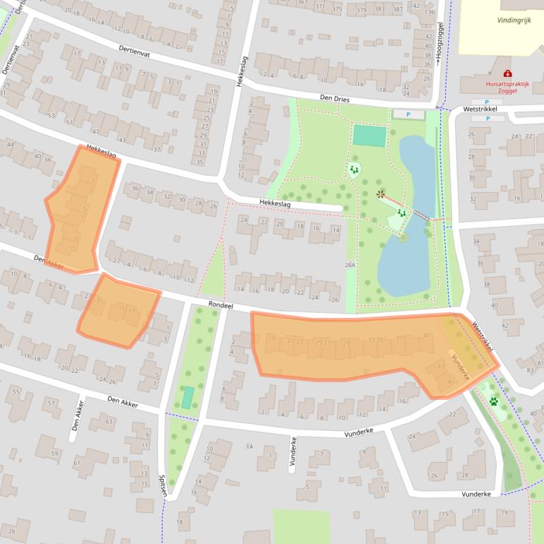 Kaart van postcodegebied 5404PA.