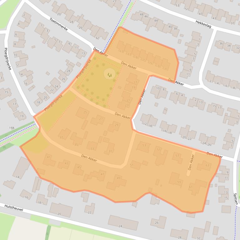 Kaart van postcodegebied 5404PD.