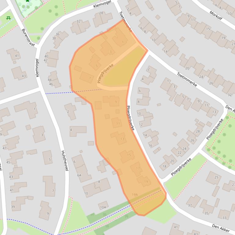 Kaart van postcodegebied 5404PH.