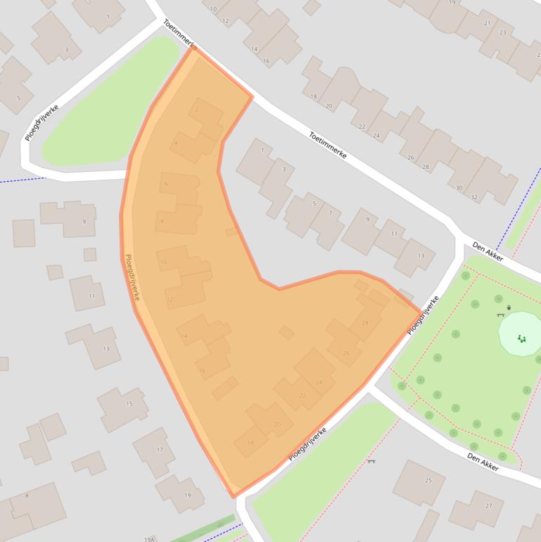 Kaart van postcodegebied 5404PJ.