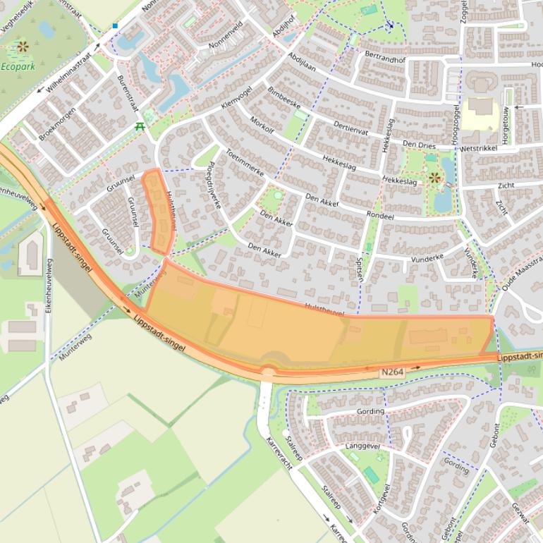 Kaart van postcodegebied 5404PR.