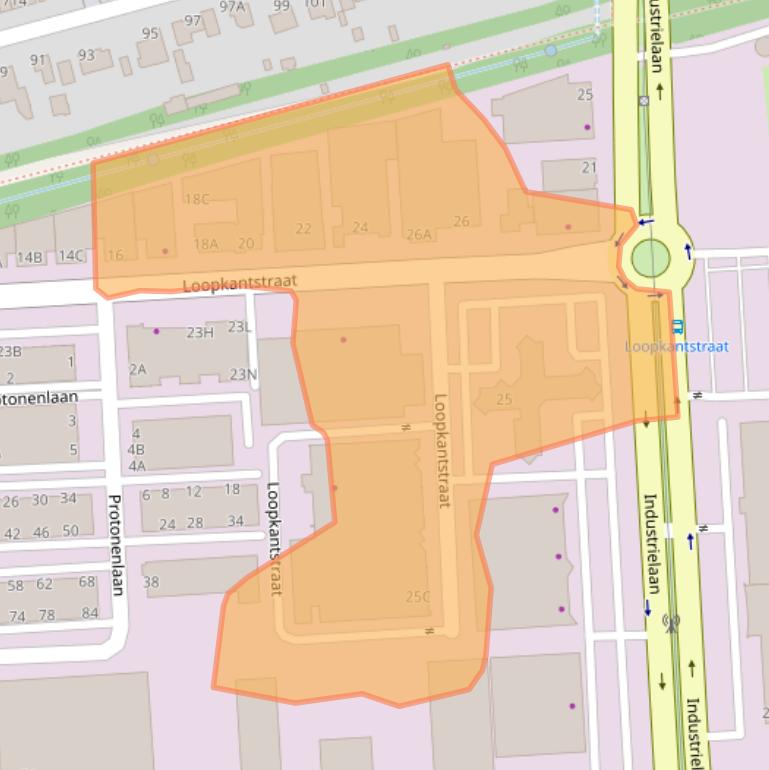 Kaart van postcodegebied 5405AC.