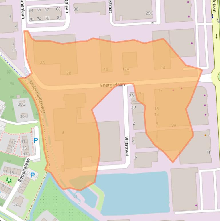 Kaart van postcodegebied 5405AD.