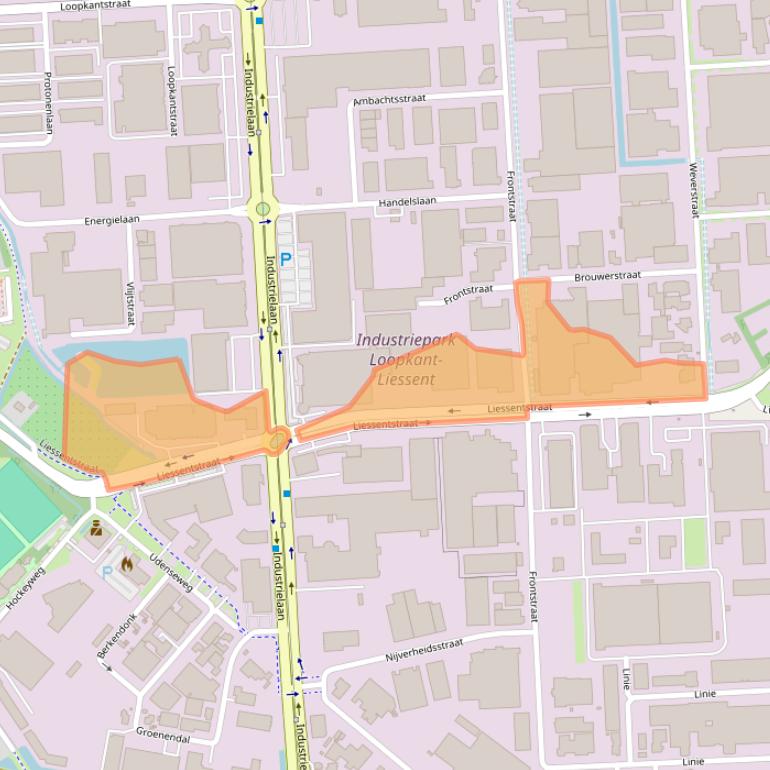 Kaart van postcodegebied 5405AG.