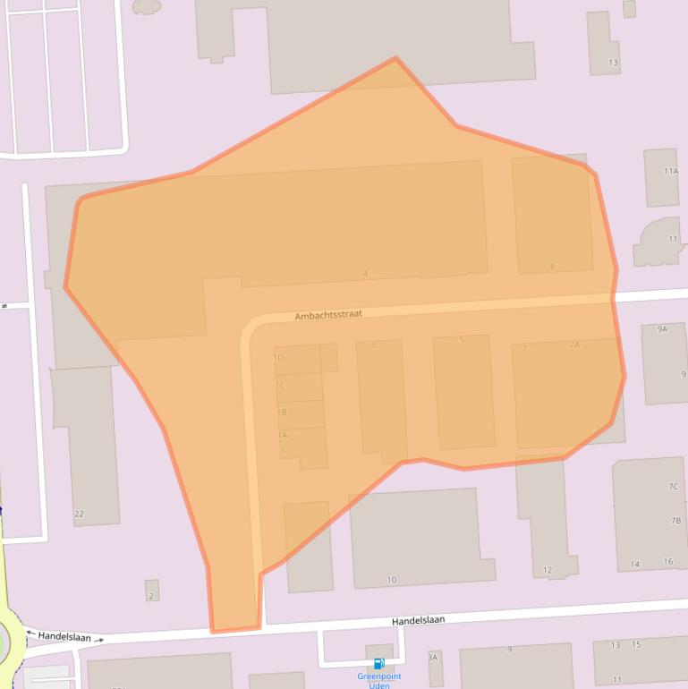 Kaart van postcodegebied 5405AM.