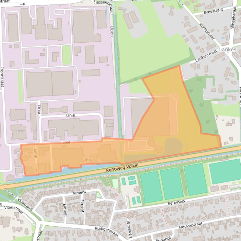 Kaart van postcodegebied 5405AR.