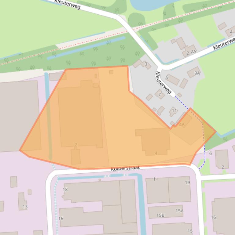 Kaart van postcodegebied 5405BB.